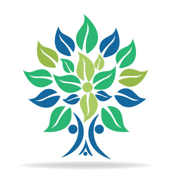 Tree family symbol logo