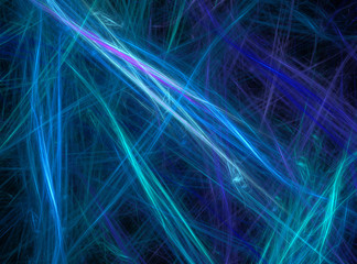 Electric blue abstract scratch lines