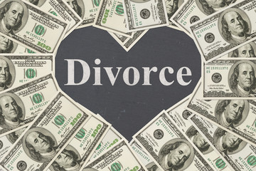Money and divorce message