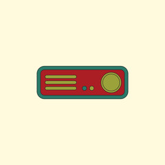 home Theater Vector illustration in flat style Home cinema