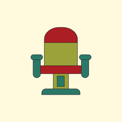 Vector illustration in flat style Movie seat