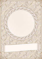Ornate vintage blank