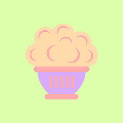 Luxury interior big plant in pot