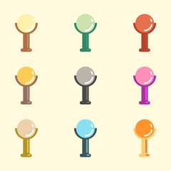 lamp street, electricity industry, modern street light collection