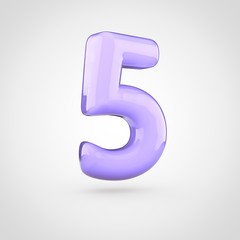 Glossy violet paint number 5