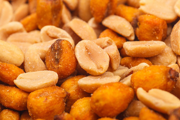 Peanuts and corn close up