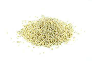 Barley on white background.