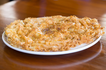 Thai style pork omelette