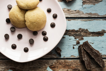 cookies served with chocolate