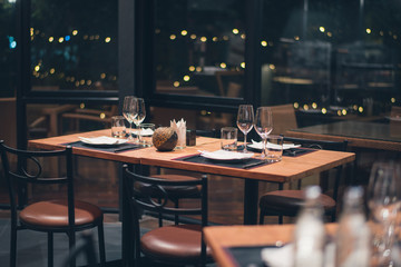 table set on dinning