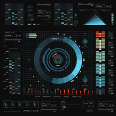 Futuristic virtual graphic touch user interface