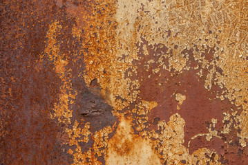 abstract corroded colorful rusty metal background, rusty metal texture, chipped paint