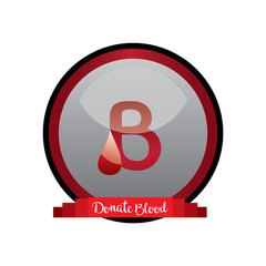 concept of blood donation icon. vector illustration