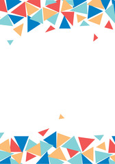 Background template with colourful triangles 