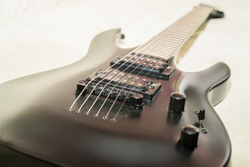 Naklejka na ściany i meble Close-up of electric guitar