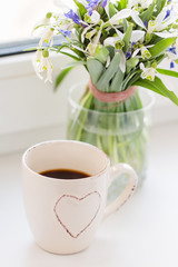 Spring morning with coffee