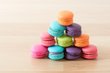 stack of colorful macaron