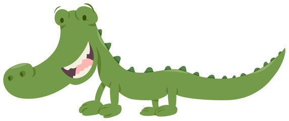 Obraz premium cute crocodile animal character