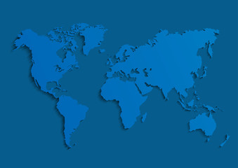 Obraz na płótnie Canvas maps of the Earth's. world map. Vector illustration