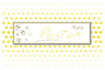 HAPPY EASTER YELLOW TABLE