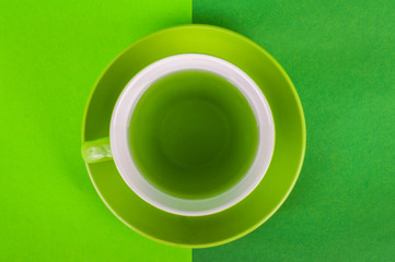 Green tea. Green concept