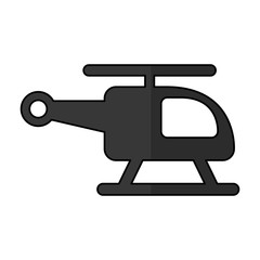 helicopter transport isolated icon vector illustration design