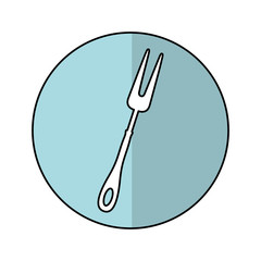 fork kitchen cutlery isolated icon vector illustration design