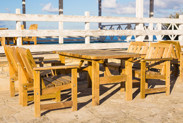 Street cafe. Cozy outdoor restaurant