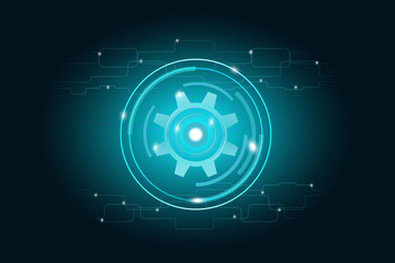 Gear technology abstract vector