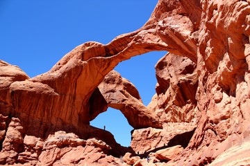 Double Arch im Arches Nationalpark in Utah / USA