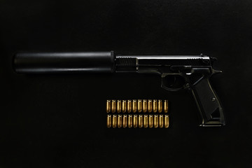 gun with a silencer