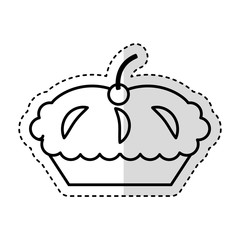 delicious pie isolated icon vector illustration design