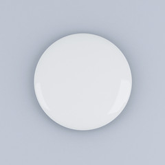 Blank button badge mockup 3d rendering