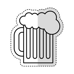 beer in jar isolated icon vector illustration design