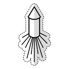 american fireworks isolated icon vector illustration design