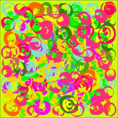 Abstract writing texture pink and blue and yellow and green tone, design for greeting cards and banners and posters