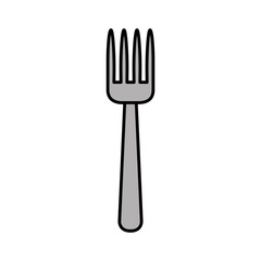 fork kitchen cutlery isolated icon vector illustration design