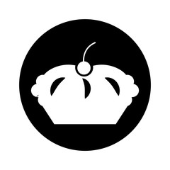 delicious pie isolated icon vector illustration design