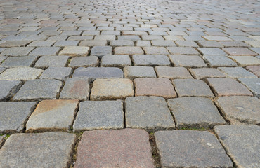  paving stones / Street with paving stones