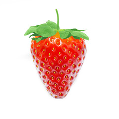 Fresh strawberry isolated on white background