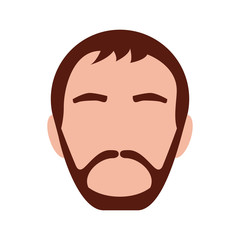 head man avatar icon vector illustration design