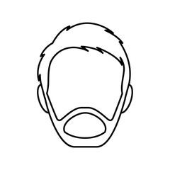head man avatar icon vector illustration design
