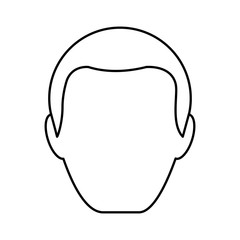 head man avatar icon vector illustration design