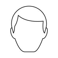 head man avatar icon vector illustration design