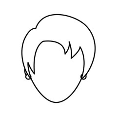 head woman character icon vector illustration design