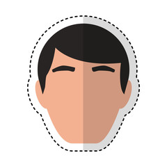 head man avatar icon vector illustration design