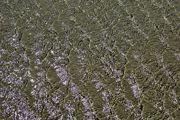 Ocean water sand