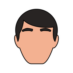 head man avatar icon vector illustration design