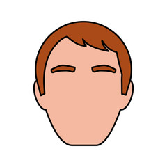 head man avatar icon vector illustration design