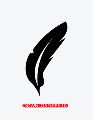 Feather icon, Vector